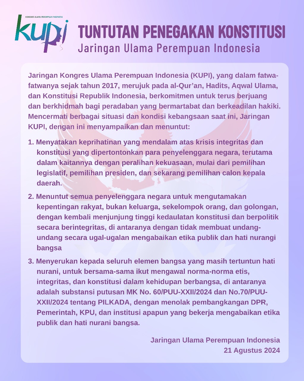 KUPI Konstitusi Integritas Negara