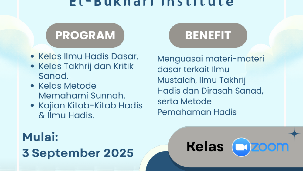 Jangan Sampai Terlewat! El-Bukhari Kembali Membuka Pendaftaran Sekolah Hadis 2025