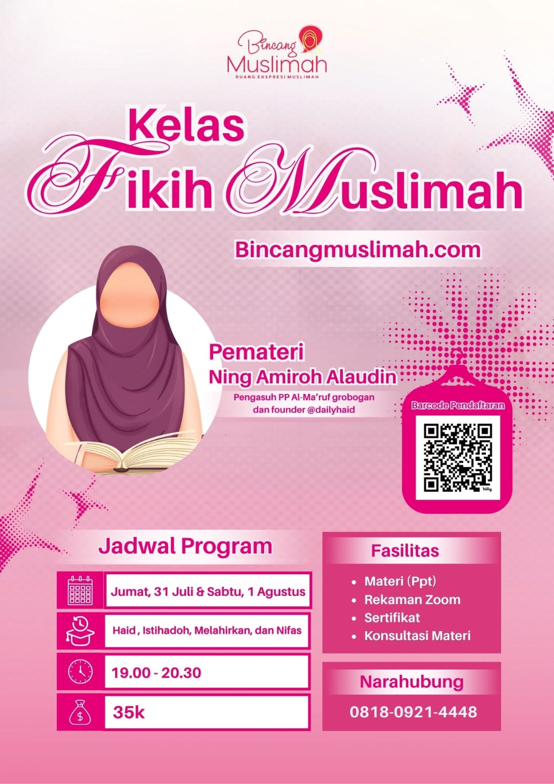 Daftar Sekarang! Bincang Muslimah Buka Kelas Fikih Muslimah 2026!